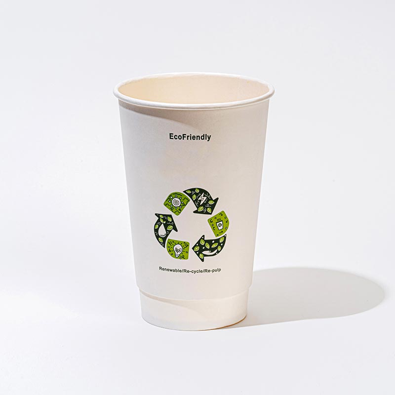 ပေးပို့ခြင်းဝန်ဆောင်မှုများအတွက် Aqueous Coated တခါသုံးခွက်